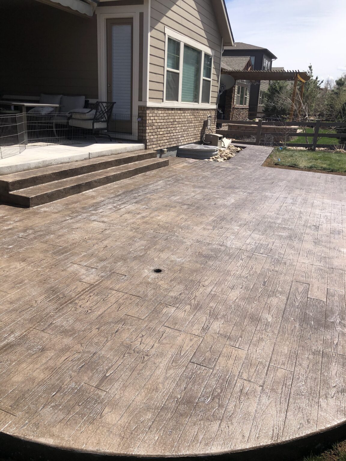 Residential concrete works by the best Denver concrete contractor.